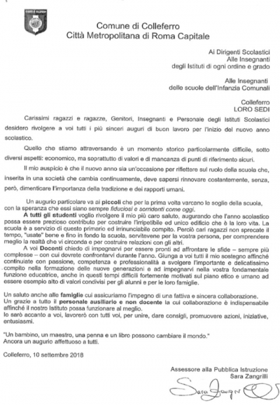 Buon Inizio dall'Amministrazione