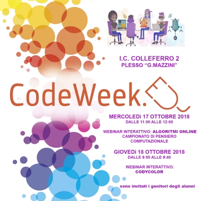 EUROPE CODE WEEK ALL'I.C. COLLEFERRO 2