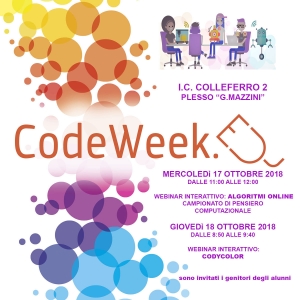 EUROPE CODE WEEK ALL'I.C. COLLEFERRO 2